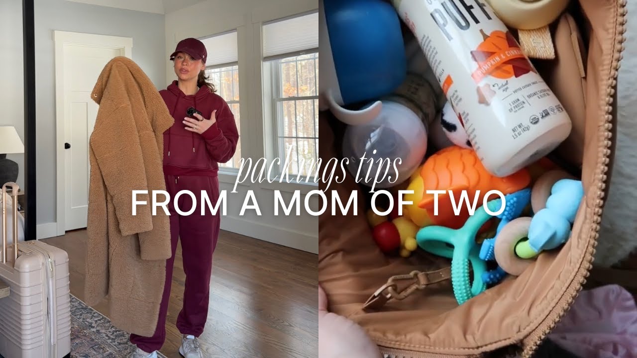 PACK WITH ME VLOG + PACKING TIPS FOR TRAVELING WITH KIDS: packing process & travel essentials