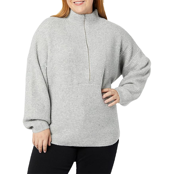 Half Zip Polo Collar Sweater