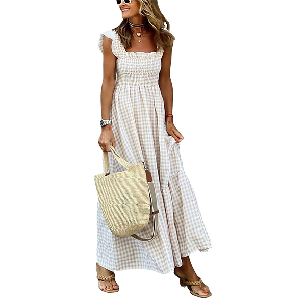 Smocked Long Dress