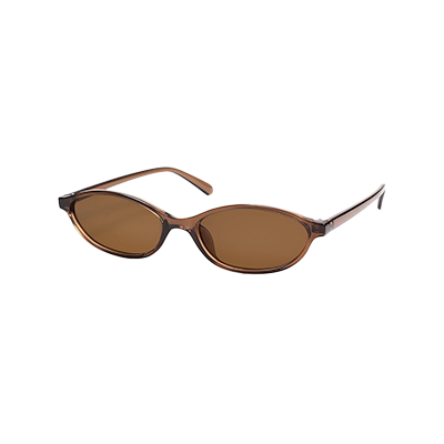 Retro Oval Cat Eye Sunglasses for Women Y2k Trendy Narrow Sunnies Designer Sun Glasses AR82253