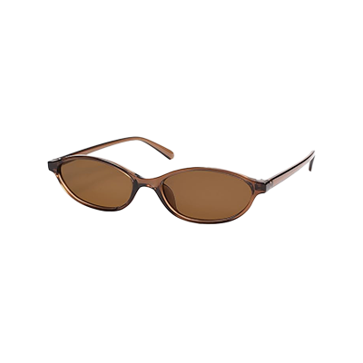 Retro Oval Cat Eye Sunglasses for Women Y2k Trendy Narrow Sunnies Designer Sun Glasses AR82253