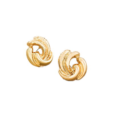 Spiral Molten Post Earrings