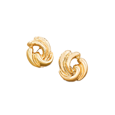 Spiral Molten Post Earrings