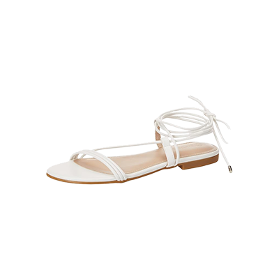 The Drop Women's Samantha Flat Strappy Lace-up Sandal