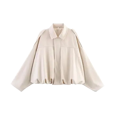 Faux Suede Bomber Jacket