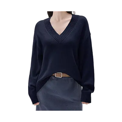 Oversized Cashmere V-Neck